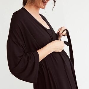 Storq womens black feel good delivery robe 5/XL